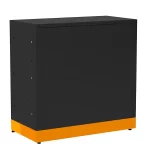 BALCAO COMERCIAL FECHADO 1,00X1,00X0,50 PRETO C LRJ - FUNDO